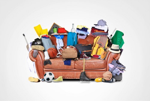 Flat clearance professionals removing items from an apartment in Pimlico