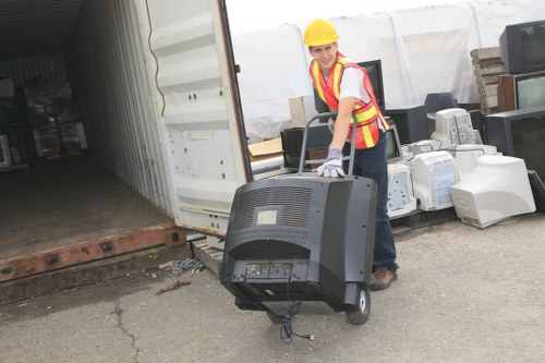 Bulky waste being collected in Pimlico